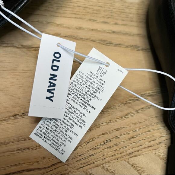 New! Old Navy Black Ballet Mules Minimalist Slip On Flats Women’s Size 7.5 - Picture 6 of 6